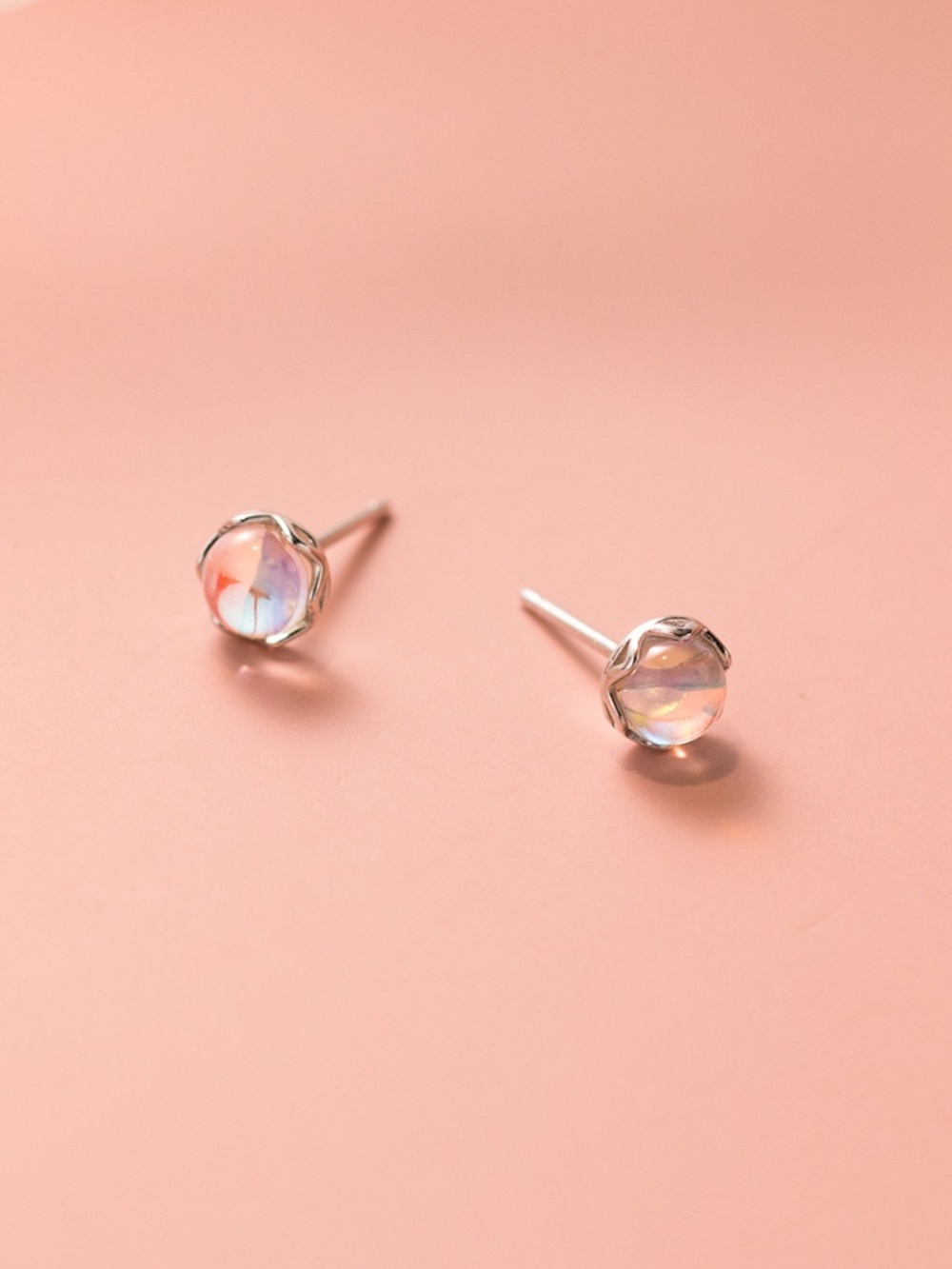 NWT Sterling Silver Glass Earrings | Rose Gold Jewelry Wife Gift Girlfriend Aunt